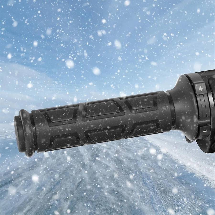 Motorcycle Hand Heated Grips 22mm Hand Heated Grips ATV Warmers Molded Grips Adjustable Temperature