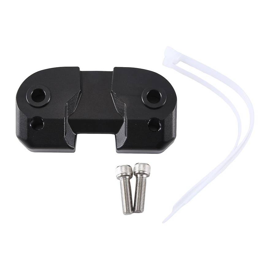 Motorcycle Handlebar Riser Drag Handle Bar Clamp Extend Adapter for Scrambler 400 800 1100(black)