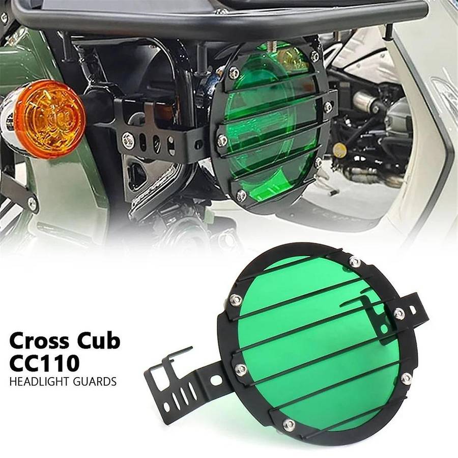 Motorcycle Headlight Guard Protector Grille Front Lamp Head Light for Cc110 2023 2024(transparent)