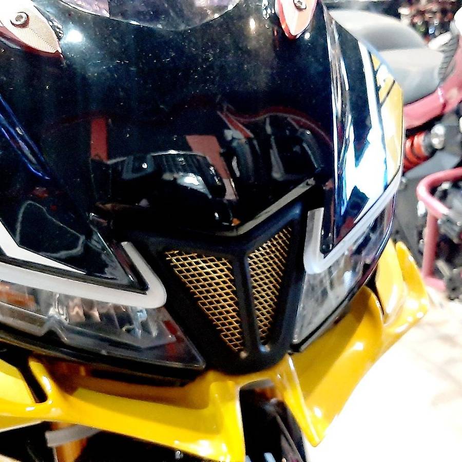 Motorcycle Headlights Air Intake Decorative Sheet Protection Cover for YZF-R15 V3 2017-2020 Blue