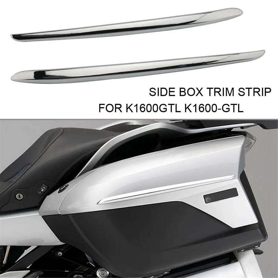 Motorcycle Left Side Box Trim Strip Side Panel Storage Box Plating Trim Strip Suitable for K1600GTL