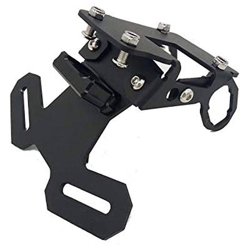 Motorcycle License Plate Holder Frame with LED Light for Z900 Z900RS,Black