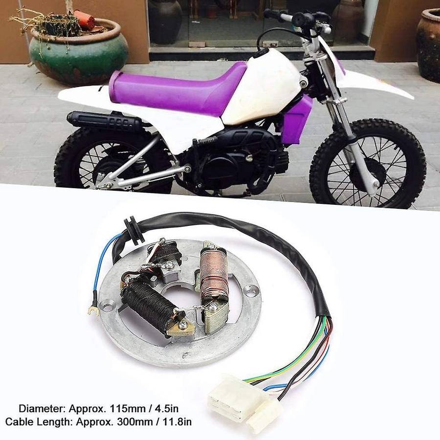 Motorcycle Motor Stator Magnetic Coil Ignition Coil Magnetic Stator Suitable for PW80