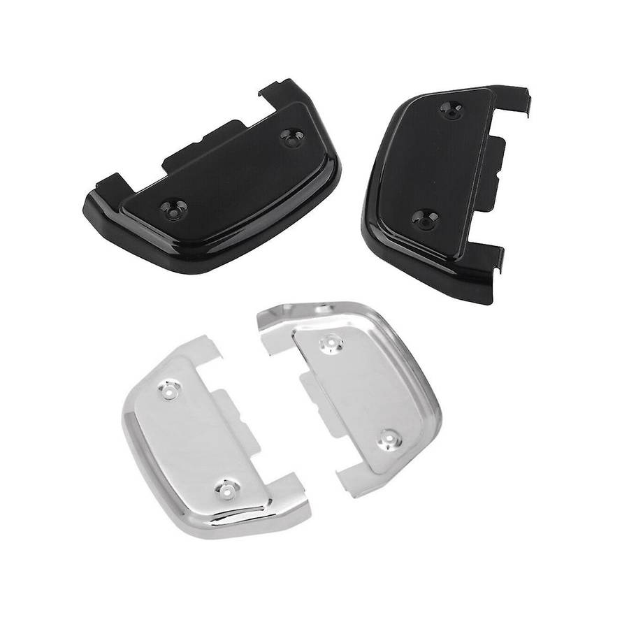 Motorcycle Passenger Footboard Covers for Glide Street Glide Road Ultra Softail Chrome D-shaped Foo