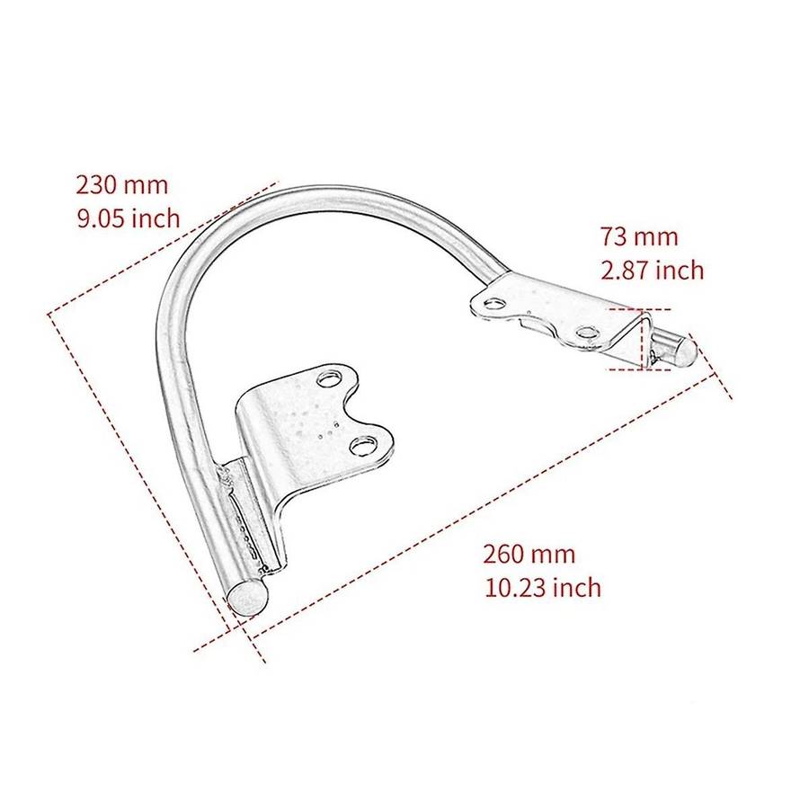 Motorcycle Passenger Rear Grab Handles Seat Armrest Handle Rail Grab Bar Luggage Rack for Speed Twi