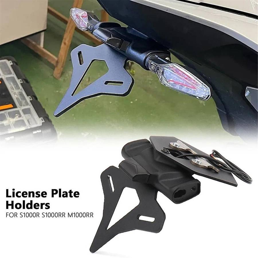 Motorcycle Rear Tail License Plate Holder Led Light for S1000r S1000r 2021-2023 S1000rr 2019-2022 M