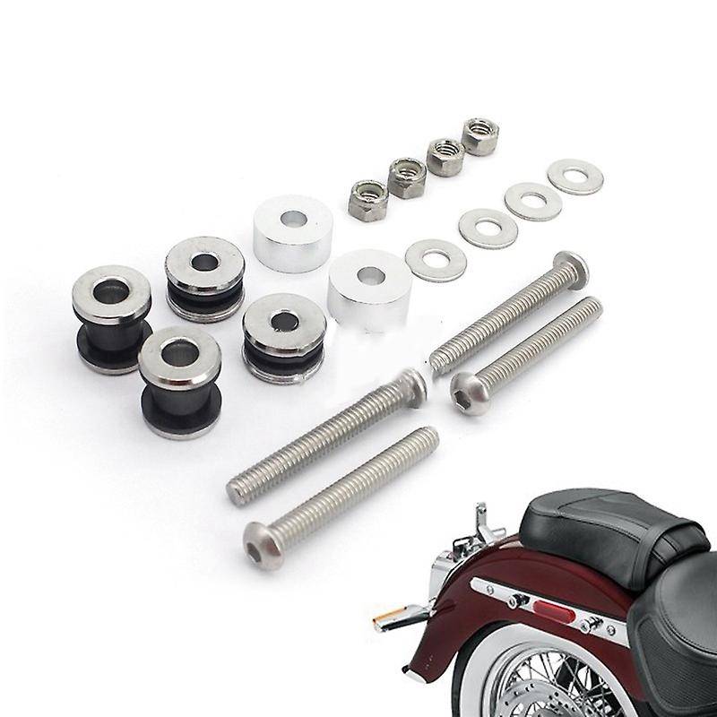 Motorcycle Sissy Bar Luggage Rack Docking Hardware Kit for 1984-2017 Softail Low FLSTC FXST