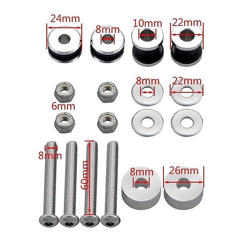 Motorcycle Sissy Bar Luggage Rack Docking Hardware Kit for 1984-2017 Softail Low FLSTC FXST