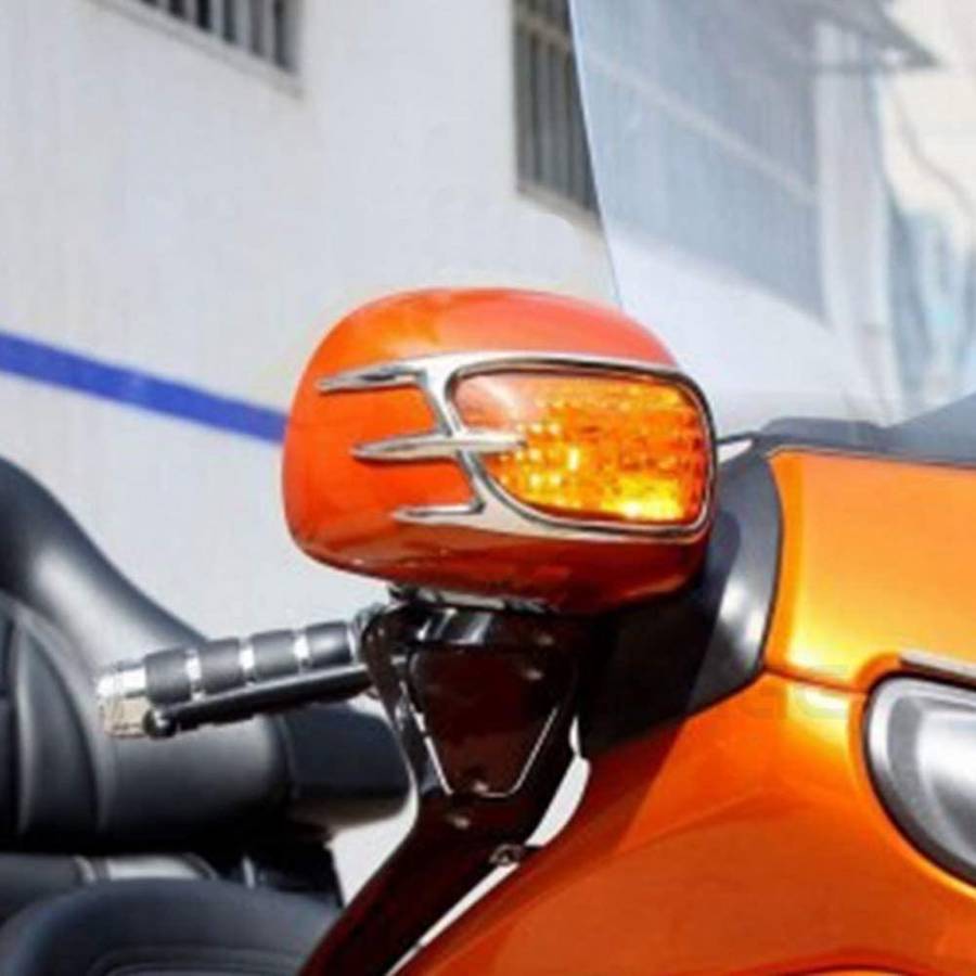 Motorcycle Turn Signal Light Decoration Trims for Goldwing GL1800 2001-2011