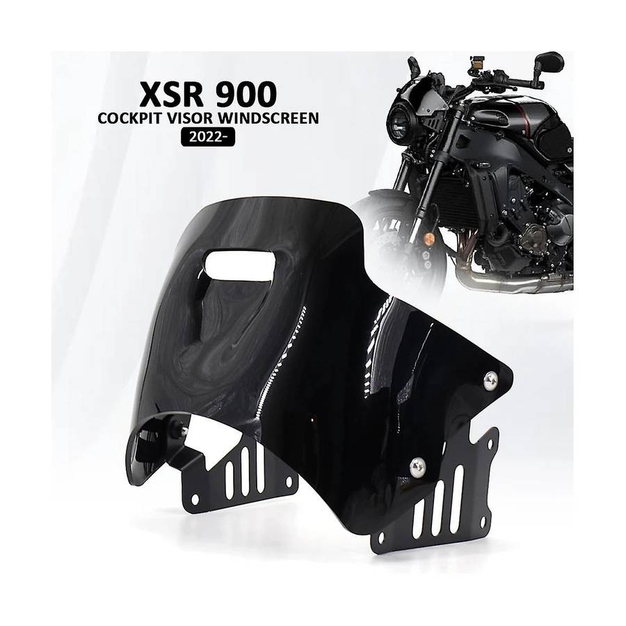 Motorcycle Windshield Windscreen Wind Deflector Visor Screen for Xsr 900 Xsr900 2022 2023(black)