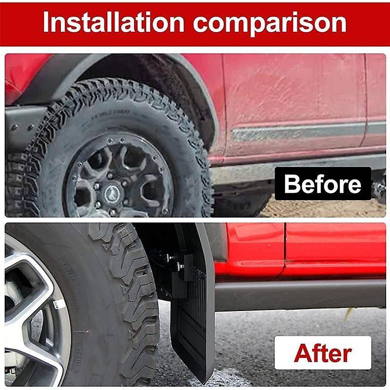Mud Flaps for Accessories 2021 2022 2023 2/4 Door Front and Rear Splash Guard Mudguard