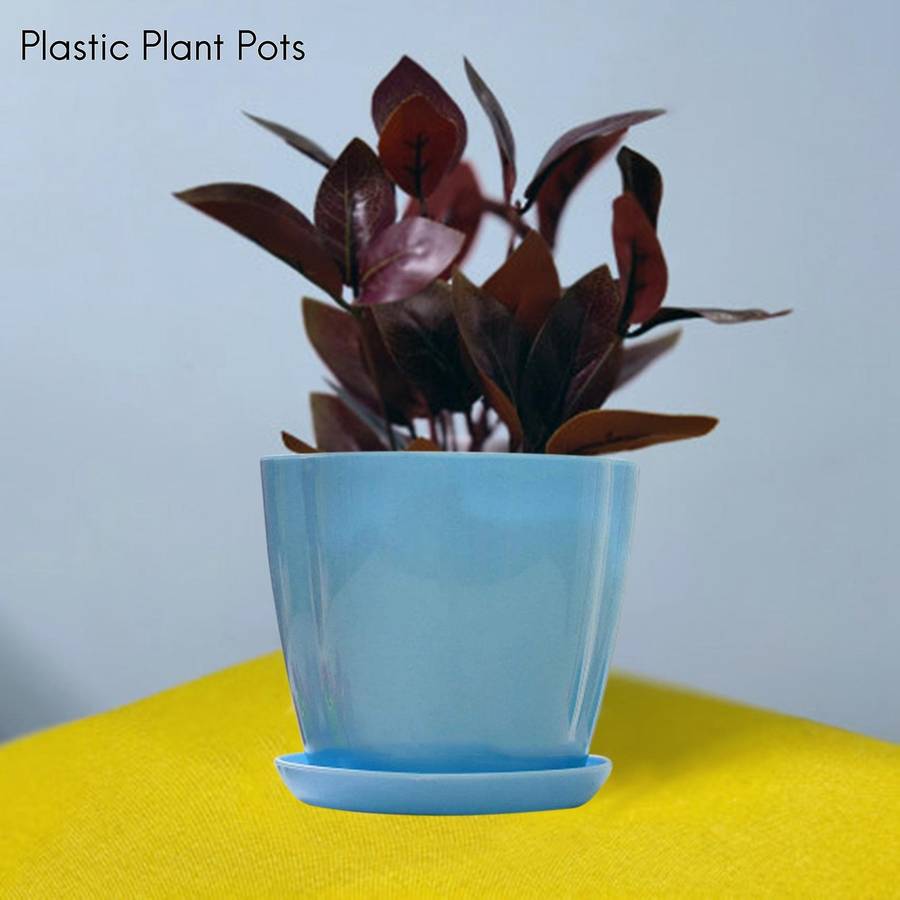 Multi Color Thick Plastic Plant Pots Seedling Nursery Transplanting Planter Container Outdoor Indoo