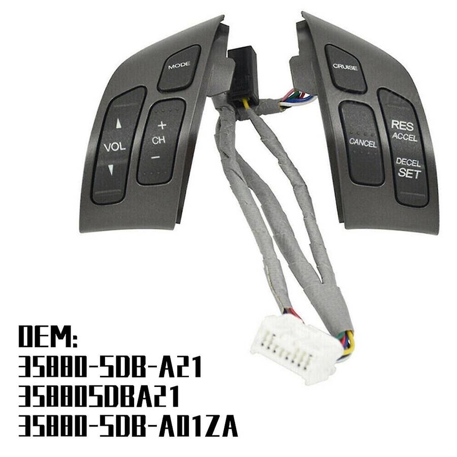 Multifunction Steering Wheel Cruise Volume Control Switch Button for Accord 2003-07 35880-SDB-A21 3