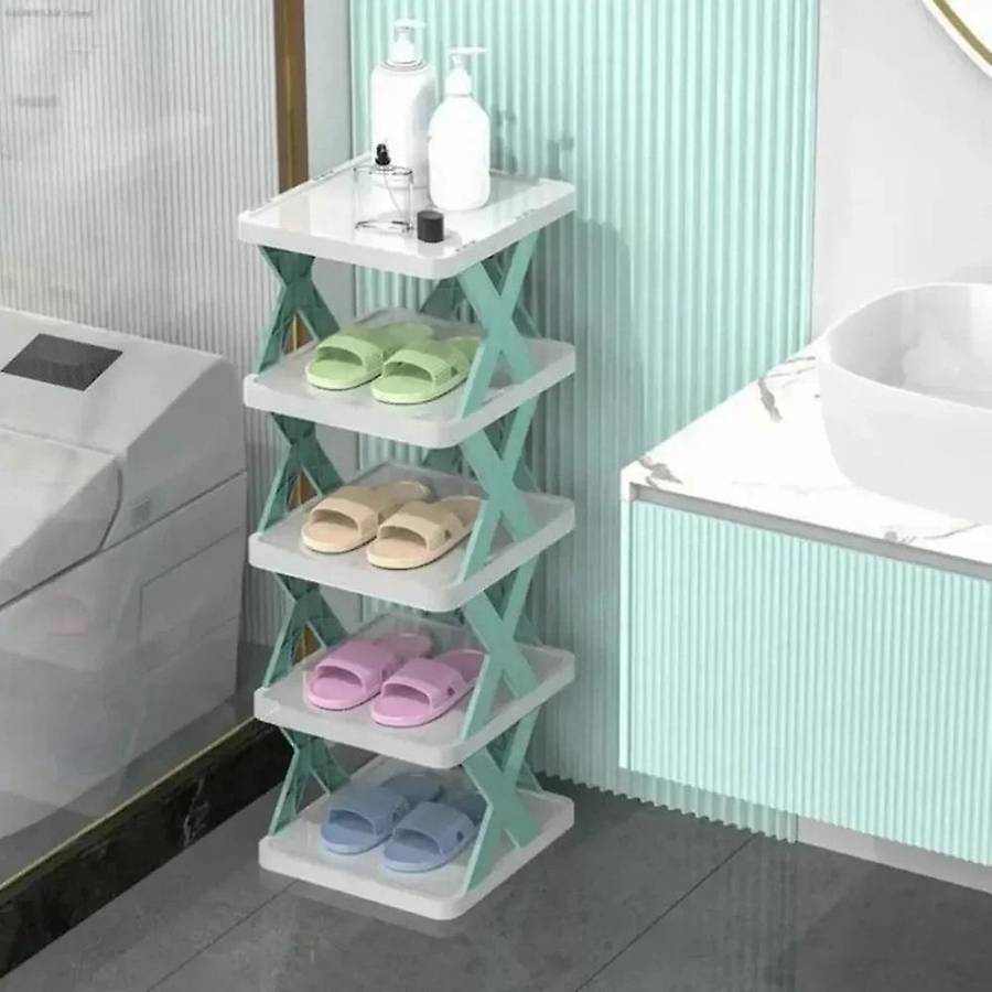 Multi-Layer Shoe Storage Rack, DIY Space-Saving Stackable Shoe Rack, Removable Storage Cabinet Shoe