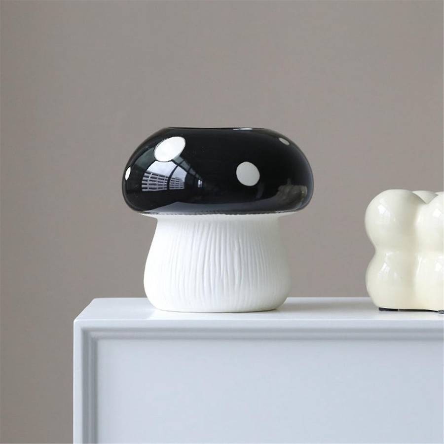 Mushroom Ceramic Vase for Decorative, Flower Vase for Home Decor, Nordic Vases, Minimalist Planter V