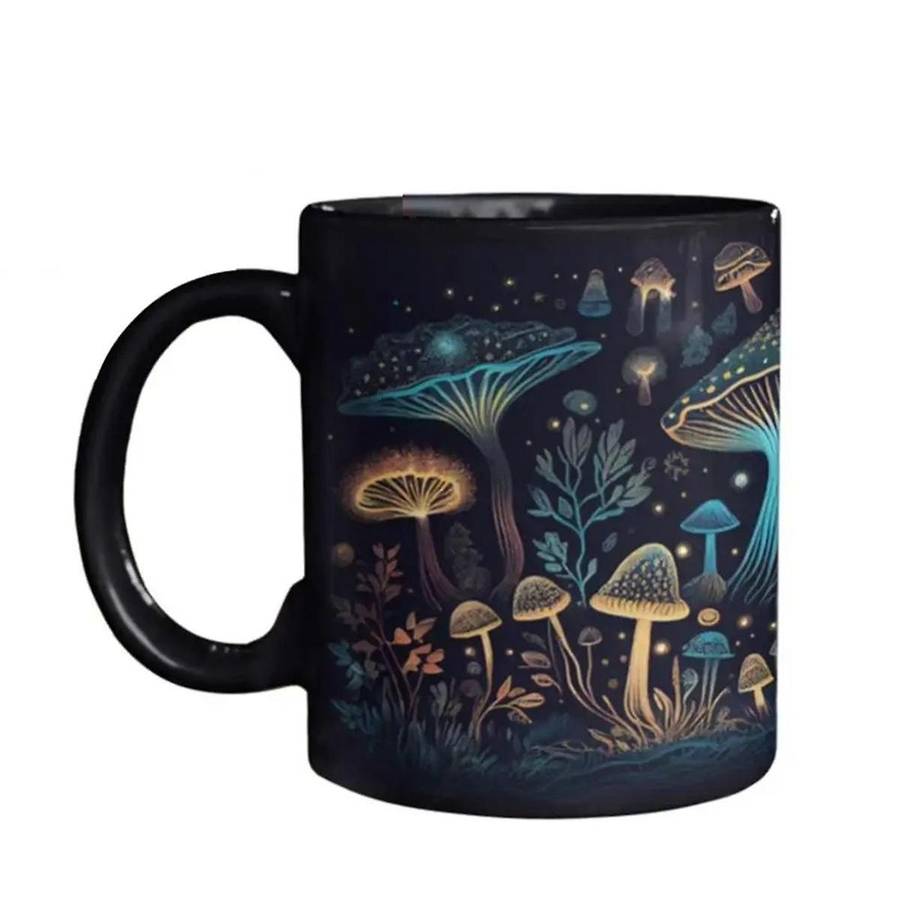 Mushroom Tea Mug 3d Mushrooms Coffee Cups Color Changing Tea Milk Water Cup Birthday Gifts for Women