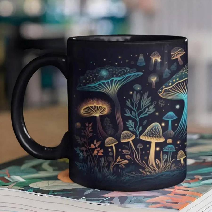 Mushroom Tea Mug 3d Mushrooms Coffee Cups Color Changing Tea Milk Water Cup Birthday Gifts for Women