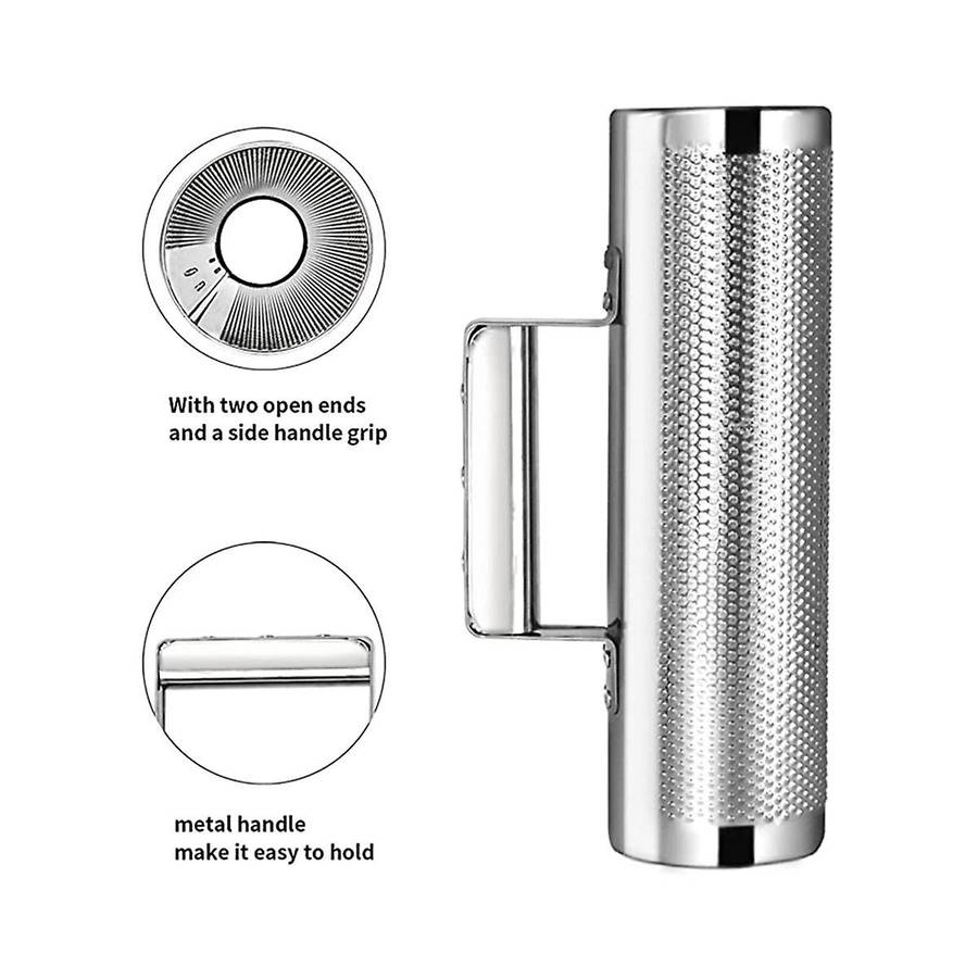 Musical Instrument Stainless Steel 30.48x10.16cm Percussion Instrument with Scraper Metal Shaker Cu