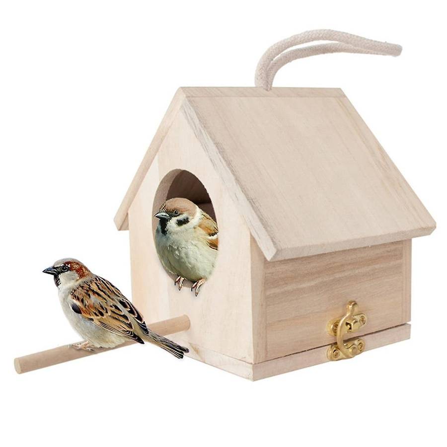 Nesting Box for Tits, Nesting Box Kit Robin, Bird House, Weatherproof for Hanging, Nesting Boxes for