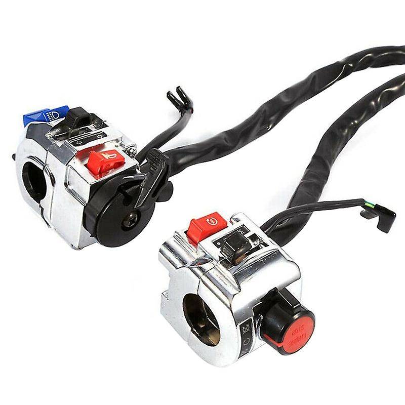 New 22mm 7/8 inch 12V Motorcycle Handlebar Switch Control Assembly Horn Indicator Button