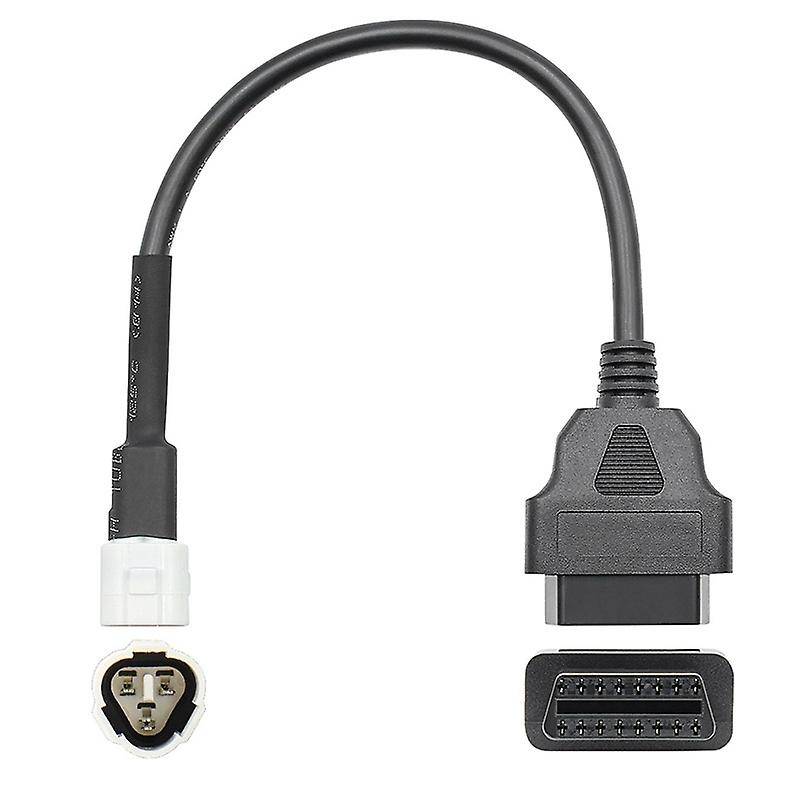 OBD Motorcycle Cable for Yamaha 3 Pin Plug Cable Diagnostic Cable 3Pin to OBD2 16 Pin Adapter