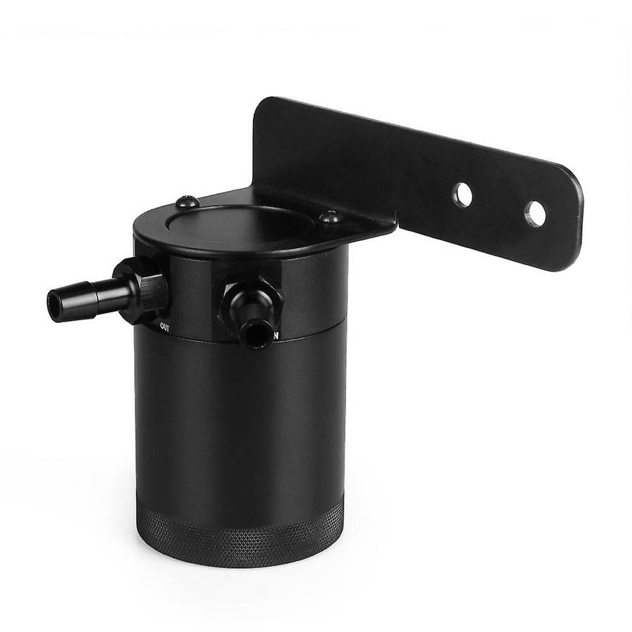 Oil Catch Can Tank / Air-Oil Separator Kit Black with Hose for 2016-2017