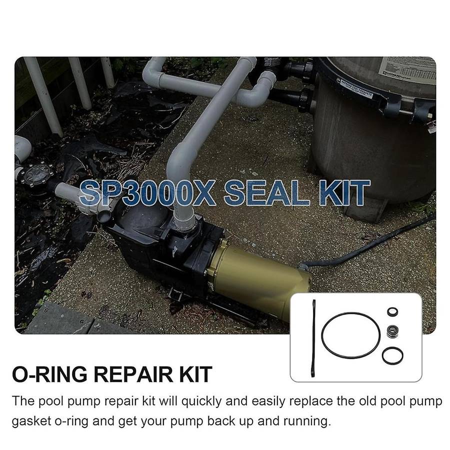 O-Ring Repair SP3000X Kit for Super SPX1600 Pump with Shaft Seal Assembly Pool Cleaning Tools Pool E