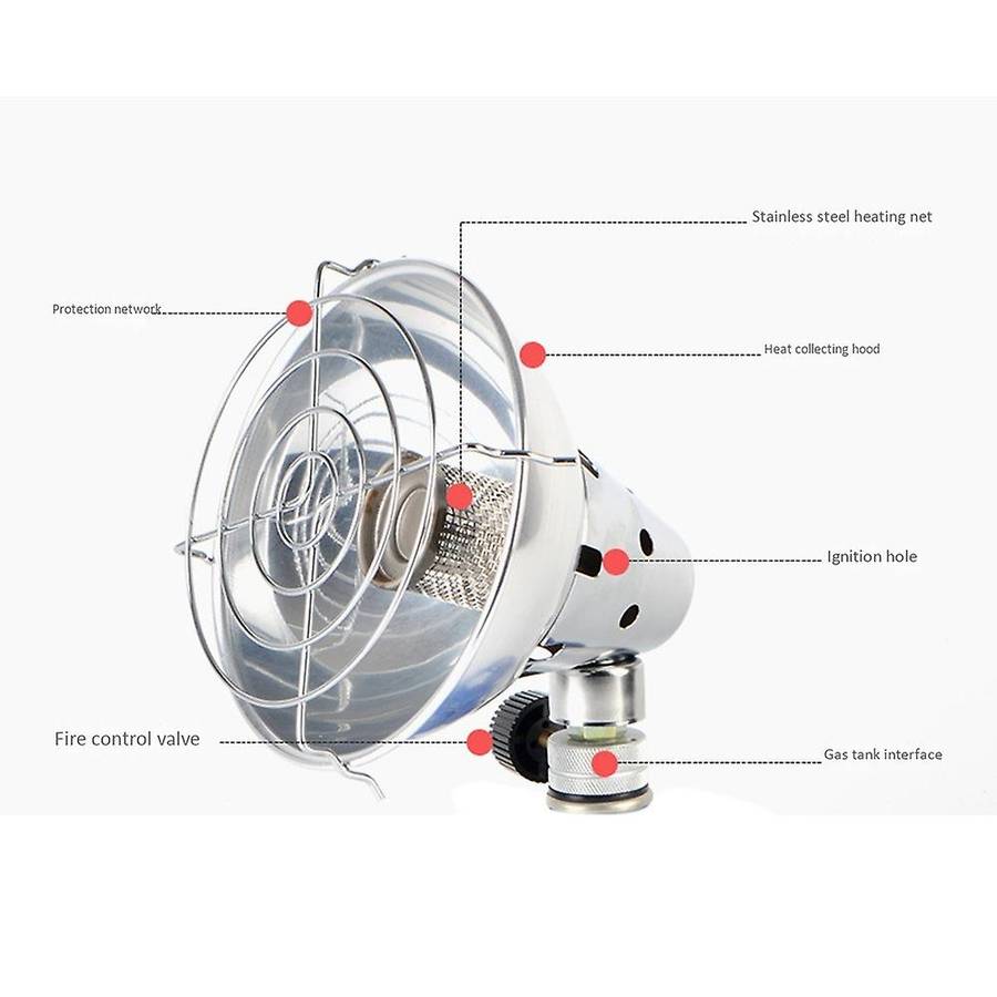 Outdoor Camping Gas Heater Warmer Heating with Stand Portable Gas Stove Outdoor Stove Fishing Huntin