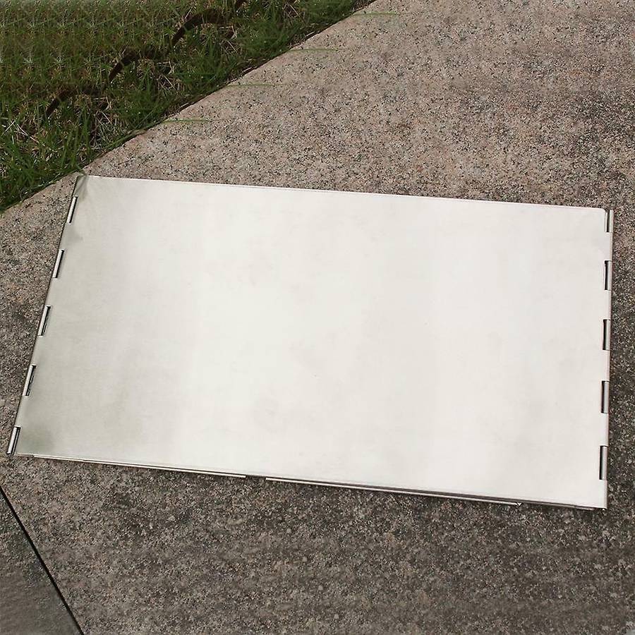 Outdoor Camping Picnic BBQ Stove Stainless Steel Windshield Plate
