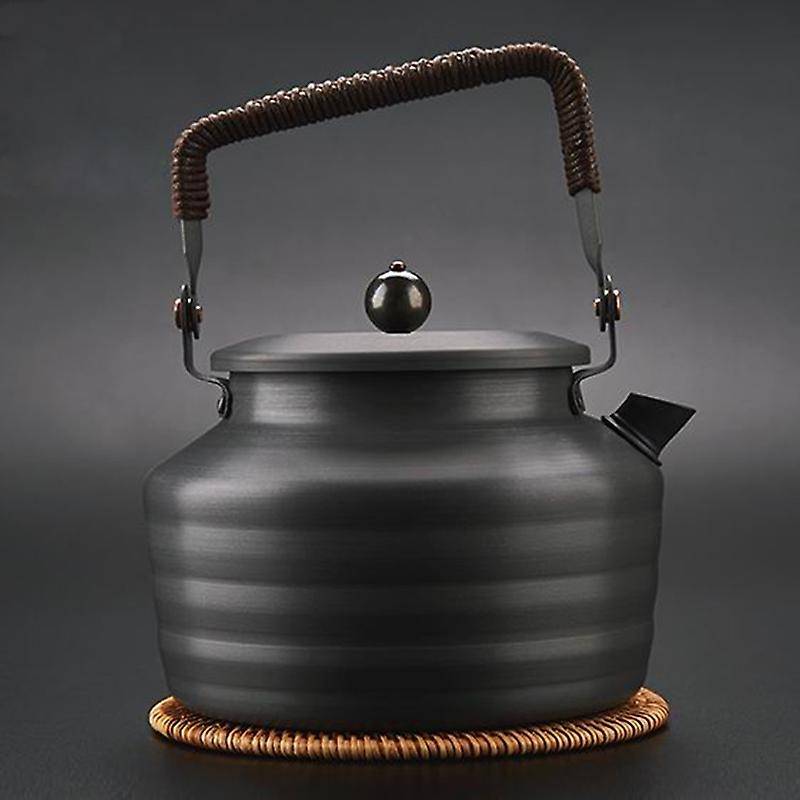 Outdoor Picnic Supplies 1.3L Ancient Chinese Style Kettle Boil Tea Coffee Kettle Water Jug Canteen C