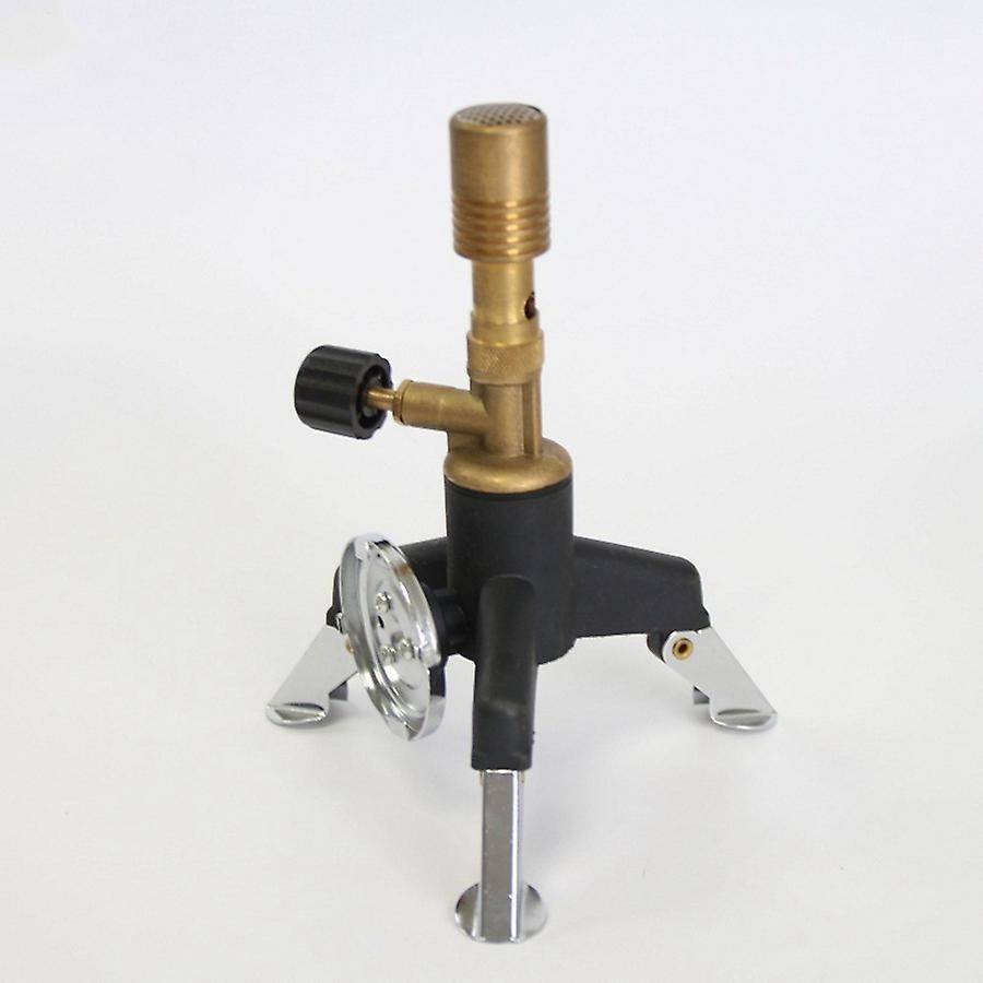 Outdoor Tripod Gas Stove Adapter Fuel Tank Bracket Connector + Portable Bunsen Lamp Set
