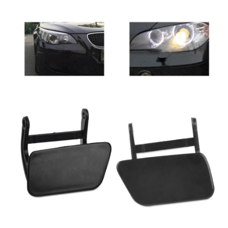 Pair Headlight Washer Nozzle Cover Cap & Lever L R 51117060585 51117060586 for - E60 E61 525I 528I 5