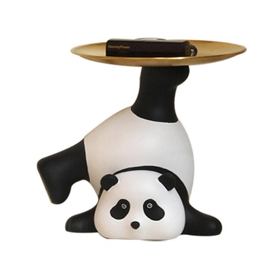 Panda Storage Decoration Entrance Tray Trinket Dish Key Ring Stand Home Decorations Bracelets Porch
