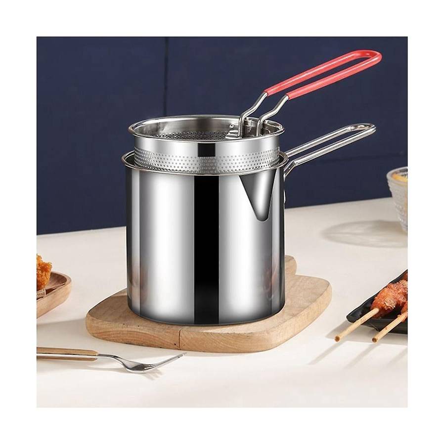 Pasta Spoon Deep Fry Basket Oil Residue Filtration Mesh Colander for Vegetable French Chips Onion Ri