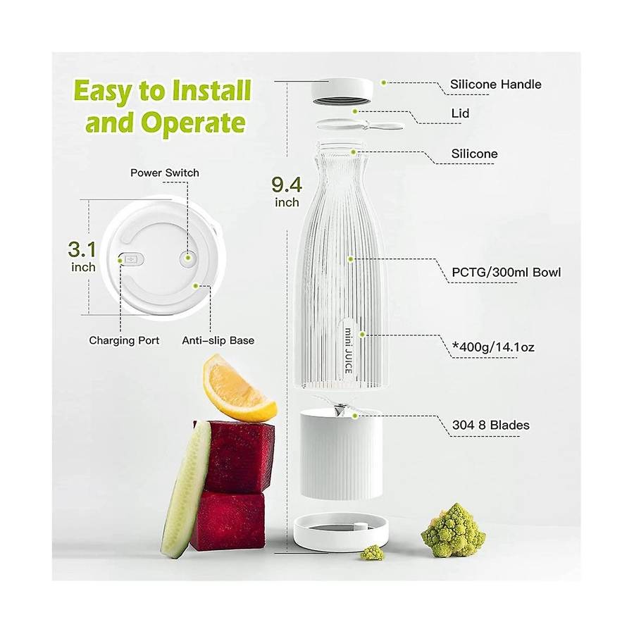 Personal Blender, Personal Size Blender Cup for Shakes and Smoothies, Electric Blender
