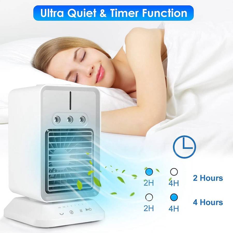 Personal Air Conditioner,portable Evaporative Air Cooler Fan Timing & Oscillation Function Humidifi