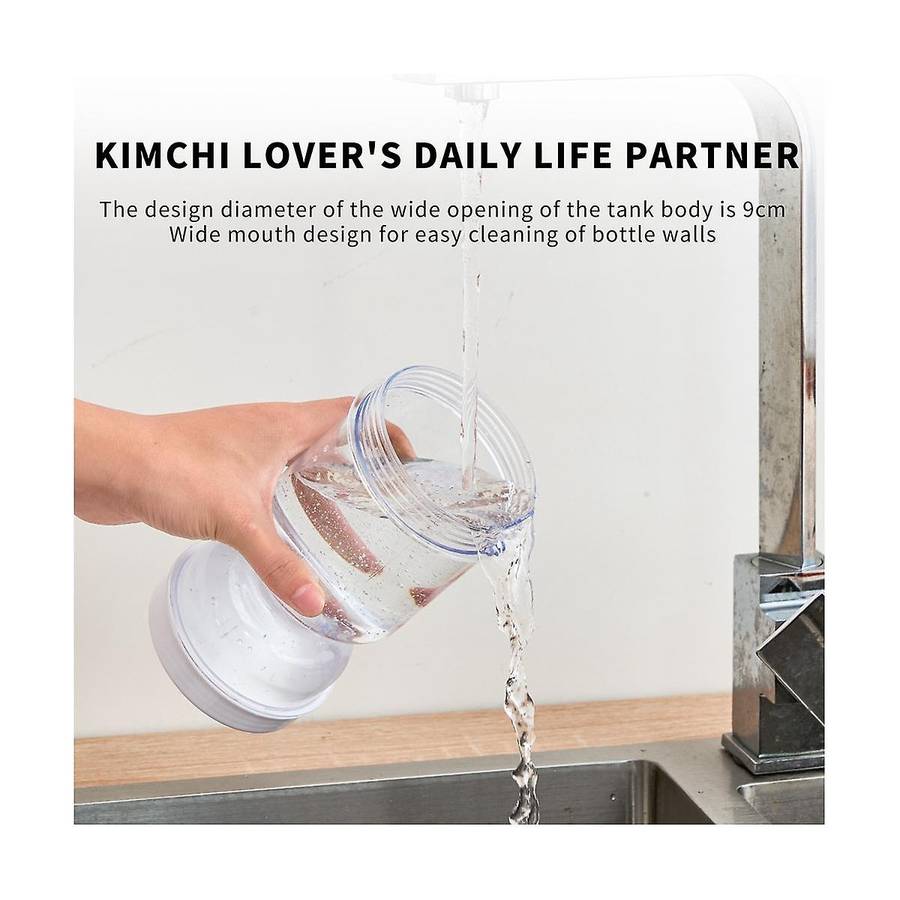 Pickle Container Jar Easy Separation Leak-proof Lid Canned Pears Olive Pickled Cucumber
