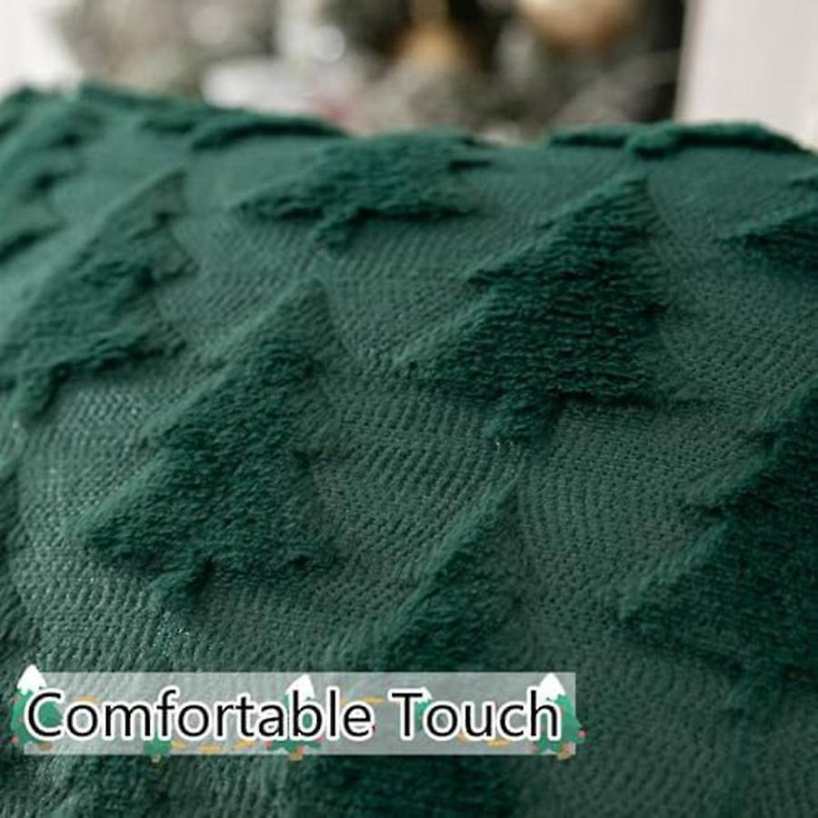 Pillow Covers Soft Plush Faux Fur Tree Decorative Throw Pillows Pillowcases for Couch Sofa Festivals