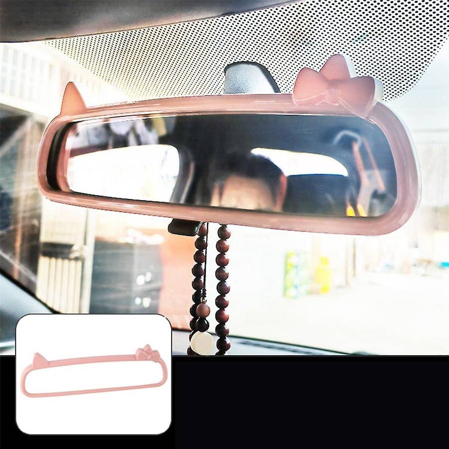 Pink Car Interior Rearview Mirror Protective Frame Trim Cover for Dolphin Mini / for Seagull