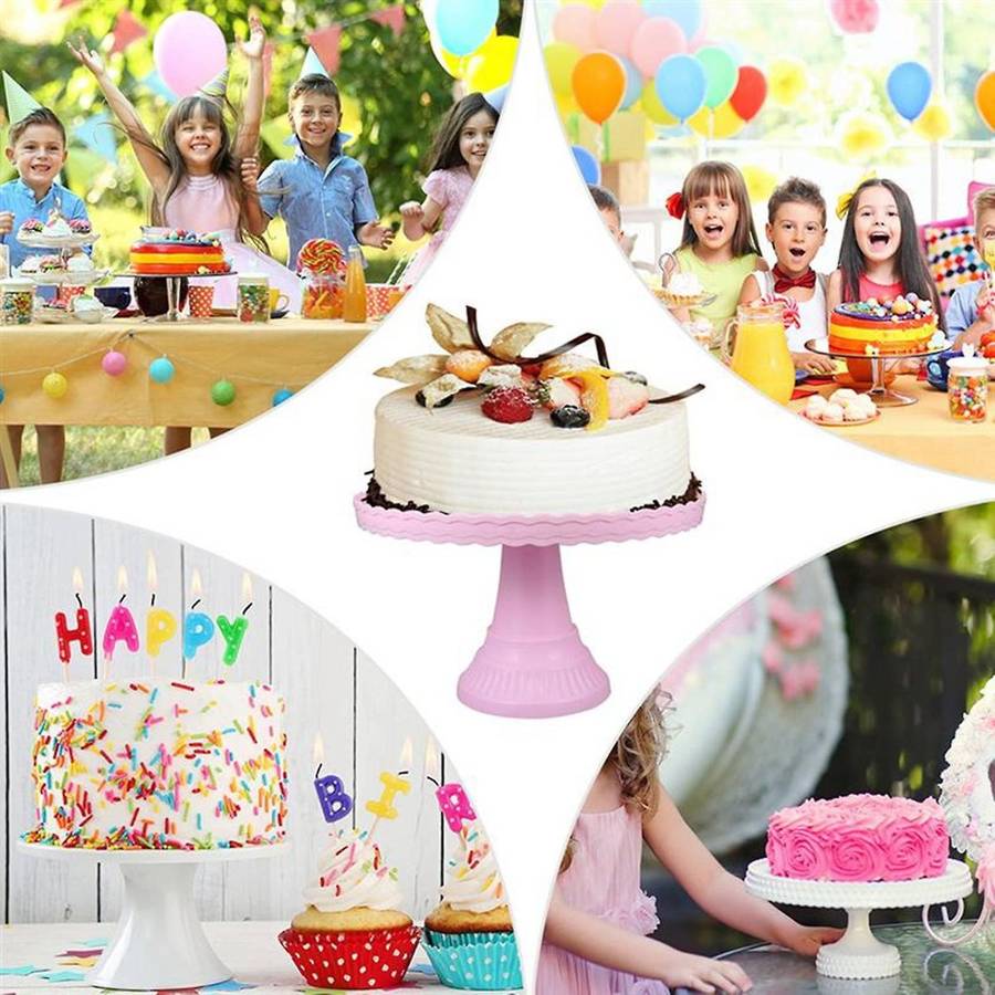 Plastic Cake Stand Display Rack Wedding Decoration Birthday Cake Tray Dessert Cake Tools Birthday P