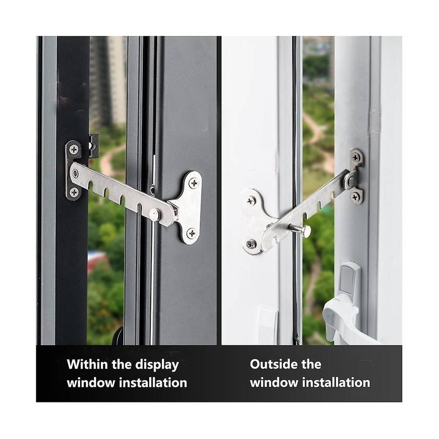 Plastic Steel Aluminum Alloy Child Lock Door Universal Window Windproof Brace Hook Buckle Wind Hook