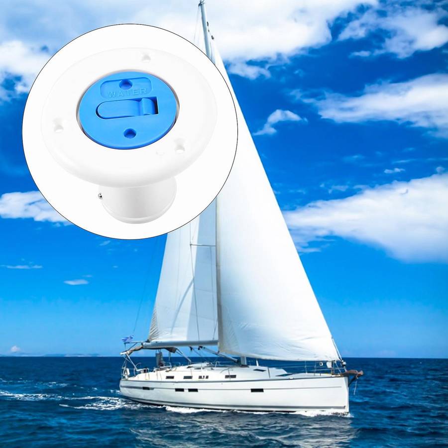 Plastic Uv Stabilized Deck Filler Of Water 38Mm Socket Boat Yacht Caravans Truck