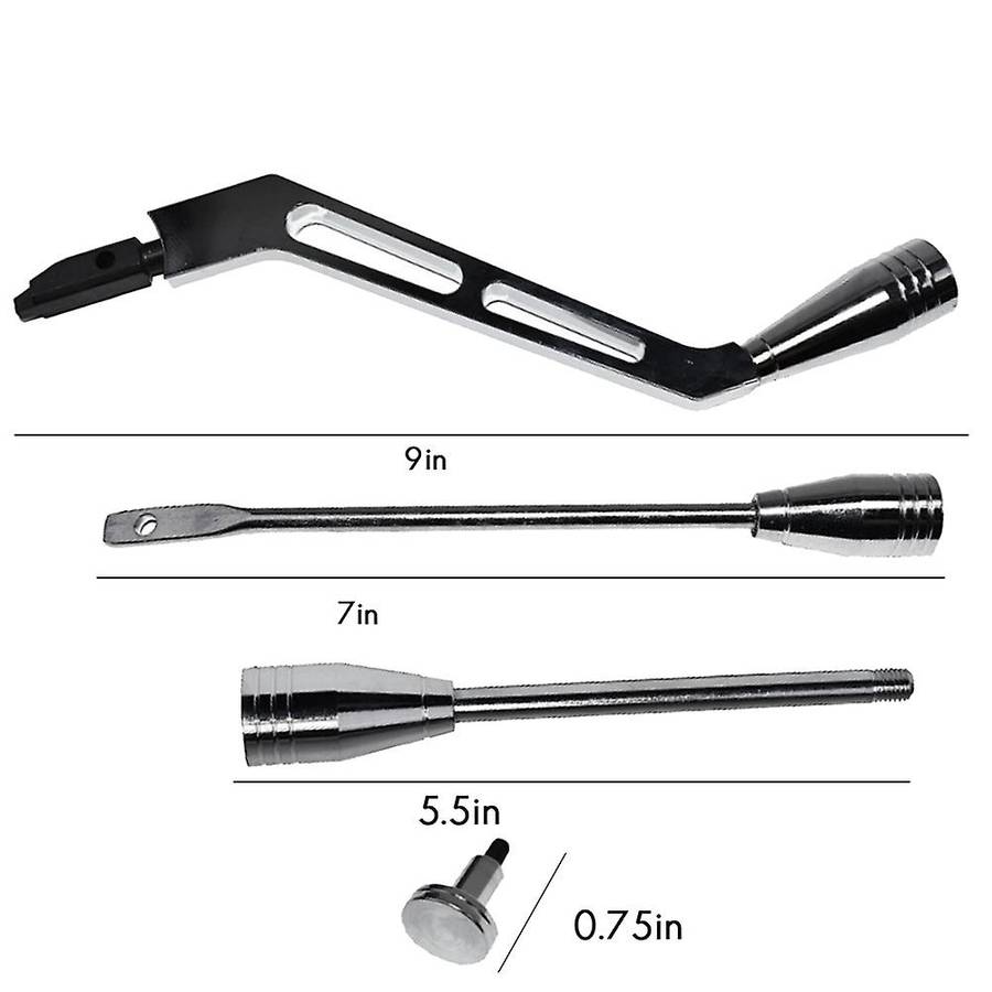 Polished Aluminum Column Shifter Lever Turn Signal Hazard Tilt for , , , , Black
