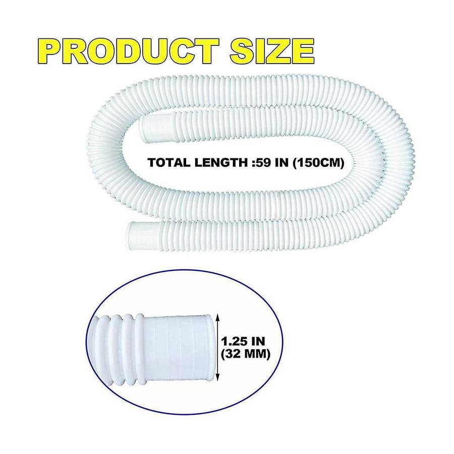 Pool Hoses for Above Ground Pools, Filter Pump Hose Compatible for Pump Model 607,637 Bundled With