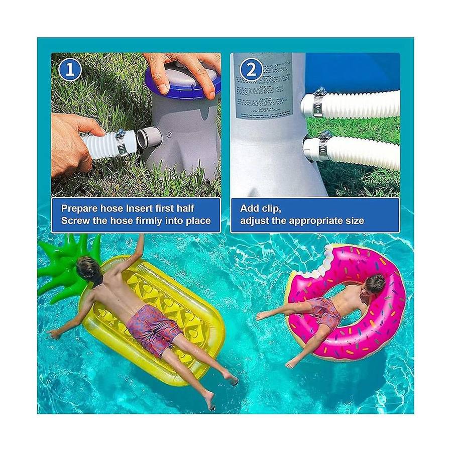 Pool Hoses for Above Ground Pools, Filter Pump Hose Compatible for Pump Model 607,637 Bundled With