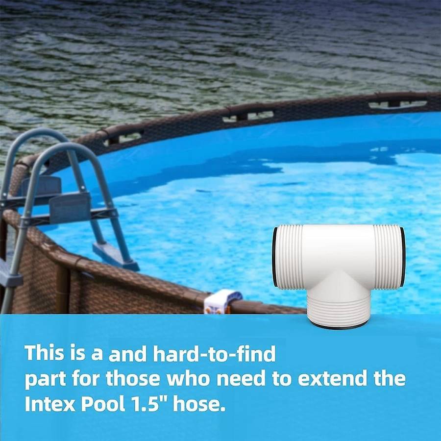 Pool Hose T Splitter Pump 1.5 Inch Pool Hose Extender for & Above Ground Pool Hose Connector Parts