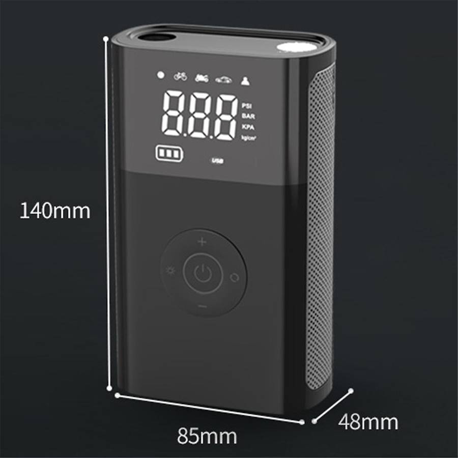 Portable Inflator Compressor Pump with Led Lamp for Car Motorcycle Tyre Balls Wireless Electric Ca