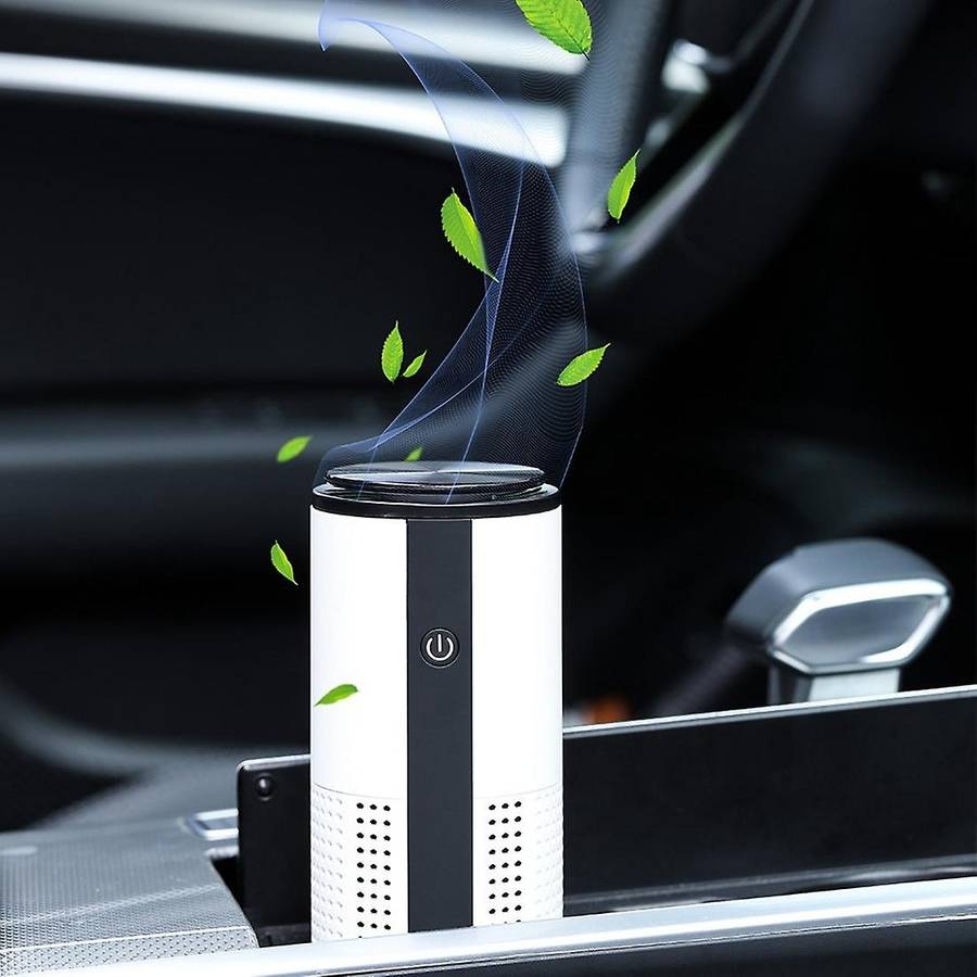 Portable Mini Car Air Purifier Effective Air HEPA Filter Car Negative Ion Purifier for /Dust/Pollen/