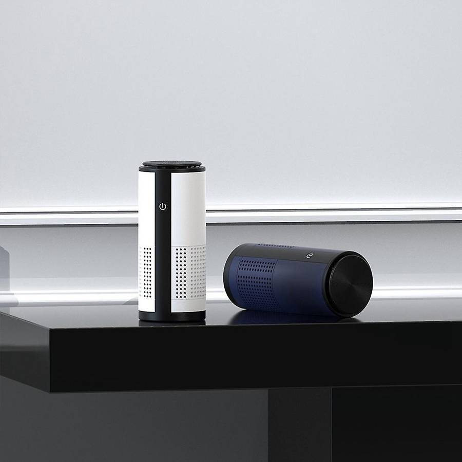 Portable Mini Car Air Purifier Effective Air HEPA Filter Car Negative Ion Purifier for /Dust/Pollen/