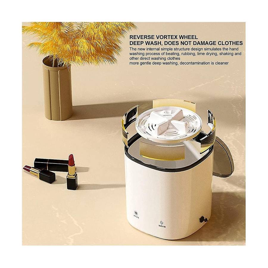 Portable Mini Washing Machine Blue Light Washing Machine Ultrasonic Turbo Washing Tub Centrifugal W